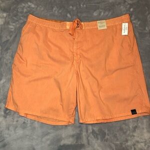 Weatherproof Vintage Men's Swim Trunks with Lining Orange Size XXXXLT NWT